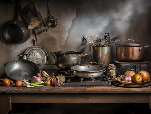 Vintage Kitchen Still Life