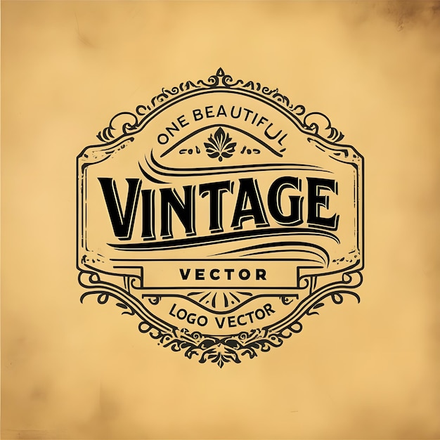 Photo vintage labels collection classic retro style labels for design projects