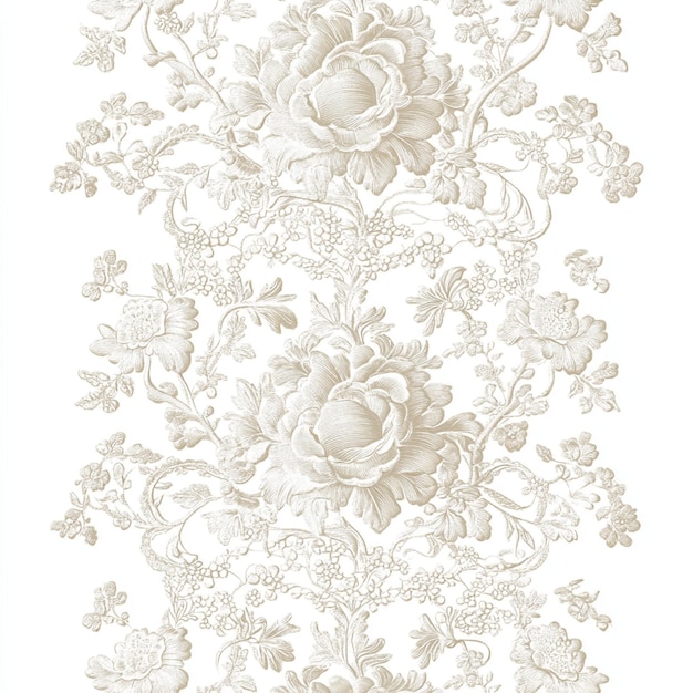 Photo a vintage lace pattern perfect for a timeless and elegant wedding invitation