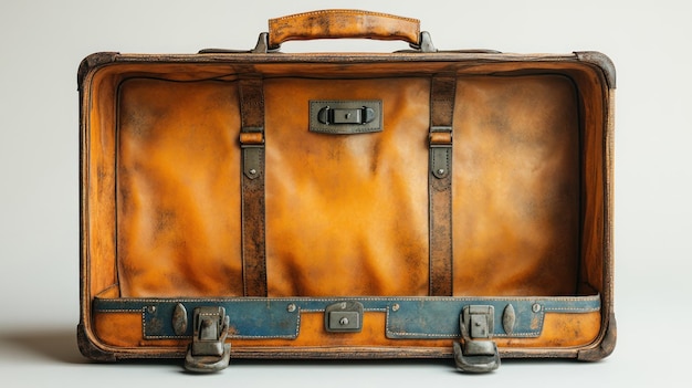 Photo vintage leather suitcase