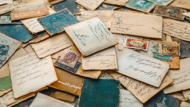 Photo vintage letters and stamps