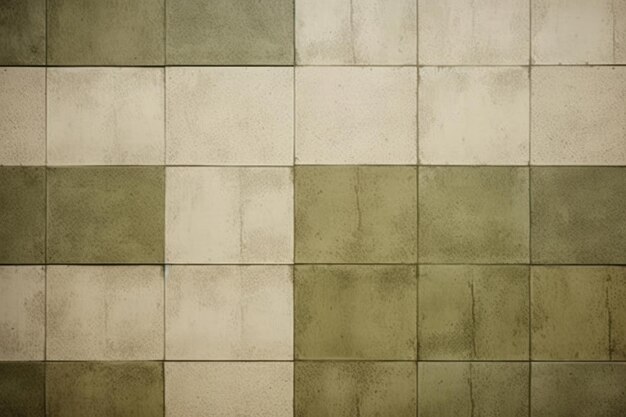 Photo vintage olive green tile wall architecture backgrounds