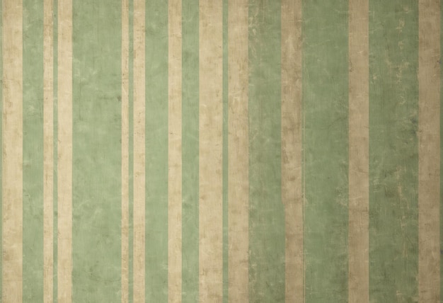 Photo a vintage pastel green and beige striped background