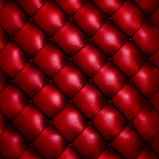 Vintage premium red leather background for decorations and textures AI generated image