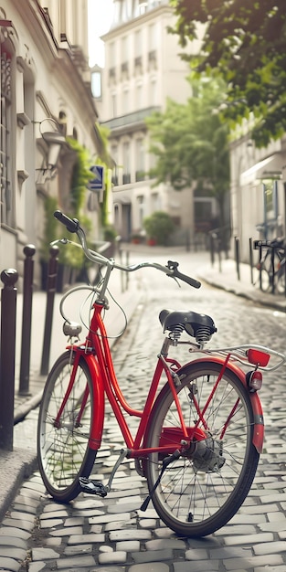 Vintage Red Bicycle