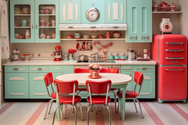 Vintage Retro Kitchen Decor Interior Design