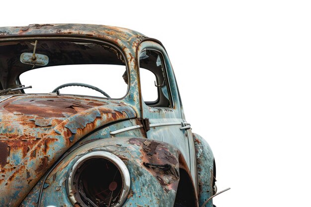 Photo vintage rusted classic car image