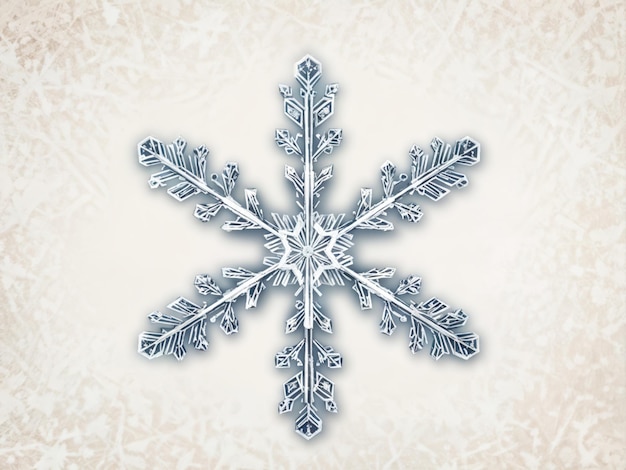 Photo vintage snowflake icon for winter design