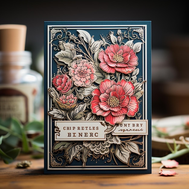 vintage style birthday card