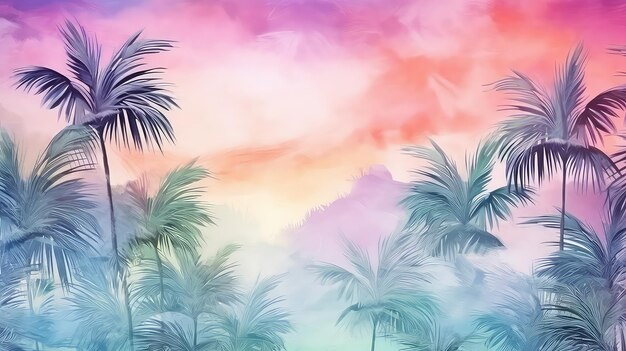 Vintage Style Pastel Colors Texture on Photo Wallpaper Generative AI