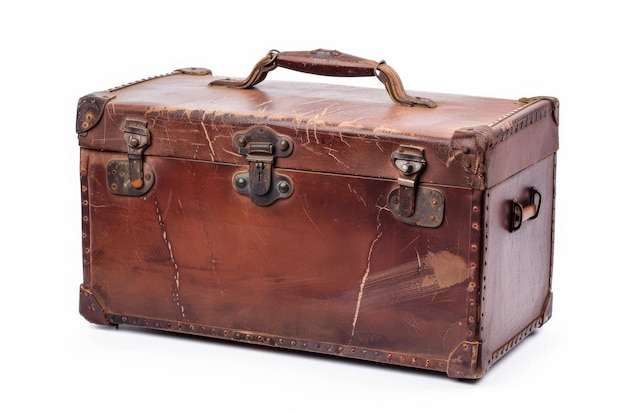 Vintage Suitcase Isolated in Transparent Background