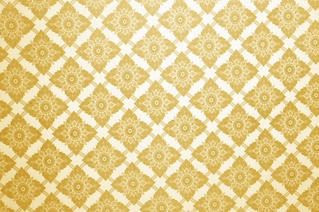 vintage thai pattern interior texture wallpaper background