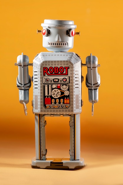 Vintage tin robot toy