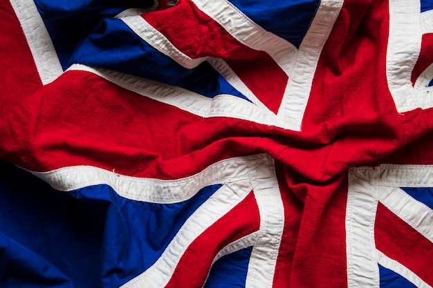 Vintage Union Jack flag United Kingdom flag background