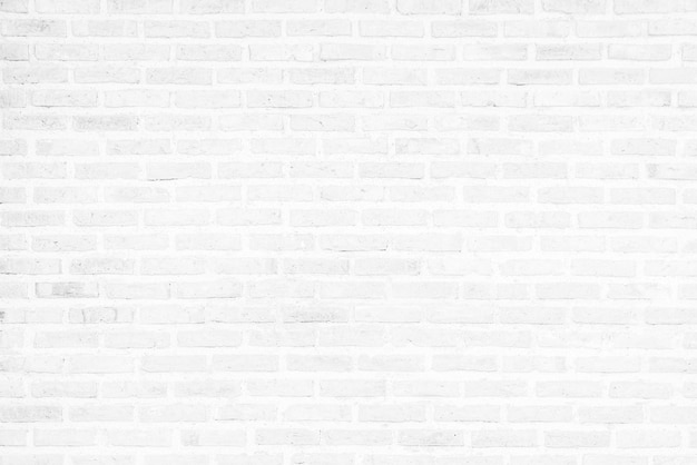 Vintage white brick wall texture background