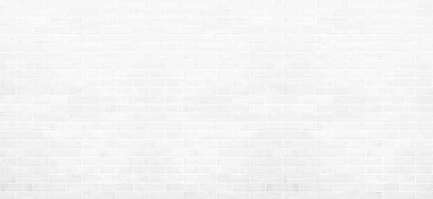 Vintage white brick wall texture background