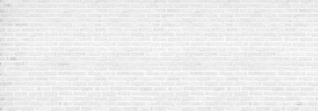 Vintage white brick wall texture background