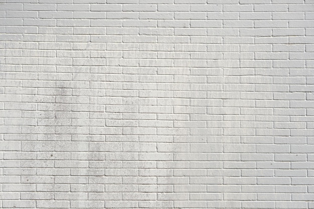 Vintage white wash brick wall texture for design Panoramic background for your text