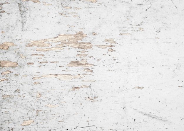 Photo vintage white wood background - old weathered wooden plank painted in white color.