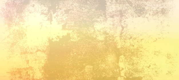 Vintage Yellow grunge panorama Background