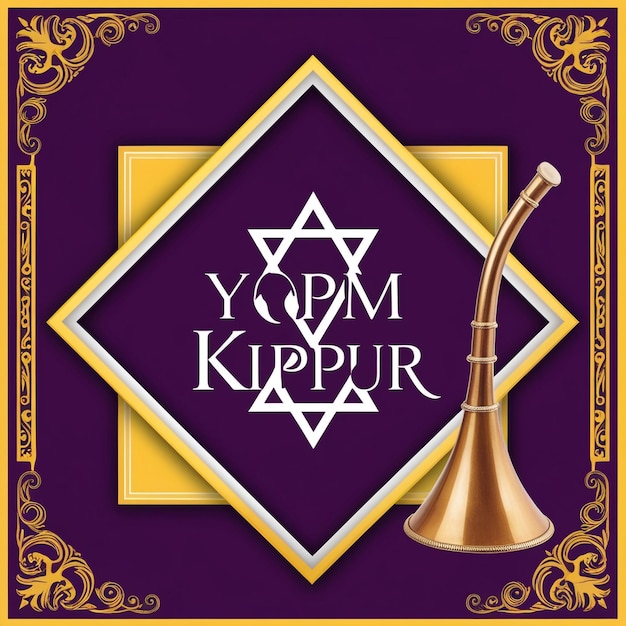 Photo vintage yom kippur concept