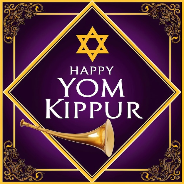 Vintage yom kippur concept