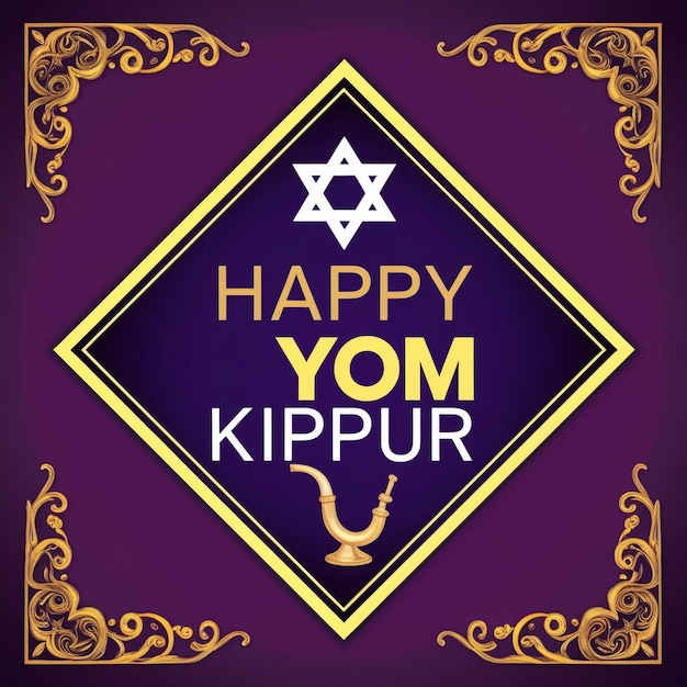 Photo vintage yom kippur concept