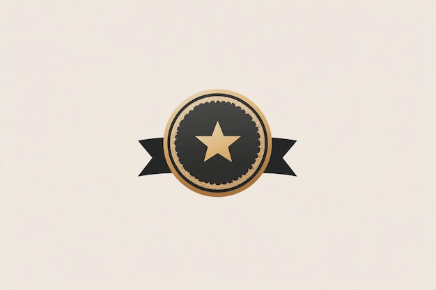 Photo a vintageinspired logo that combines retro typography with a circular emblem ai photo