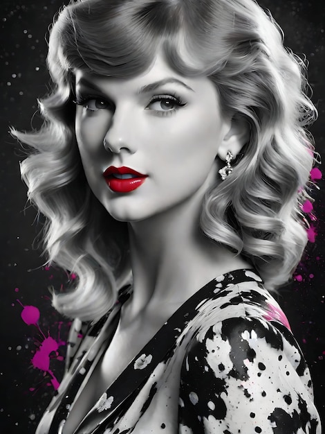 Photo a vintageinspired photoshoot with taylor swift