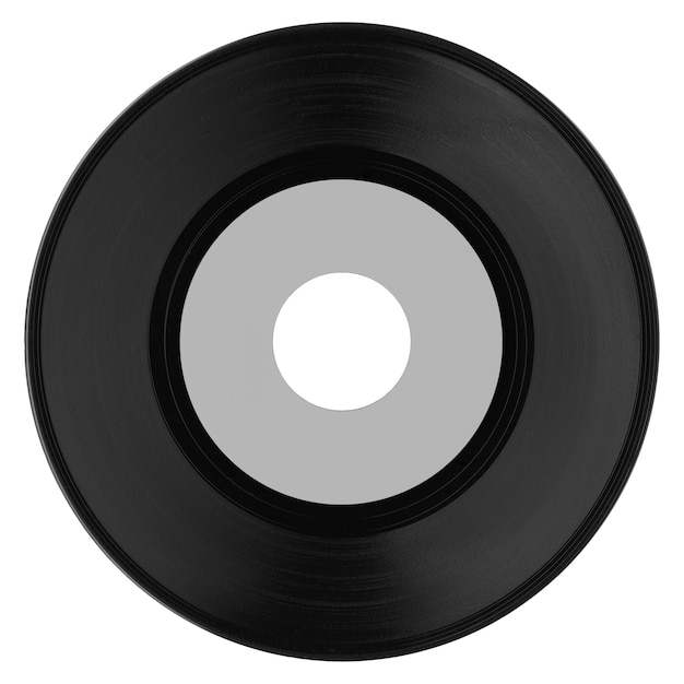 Vinyl record isolated