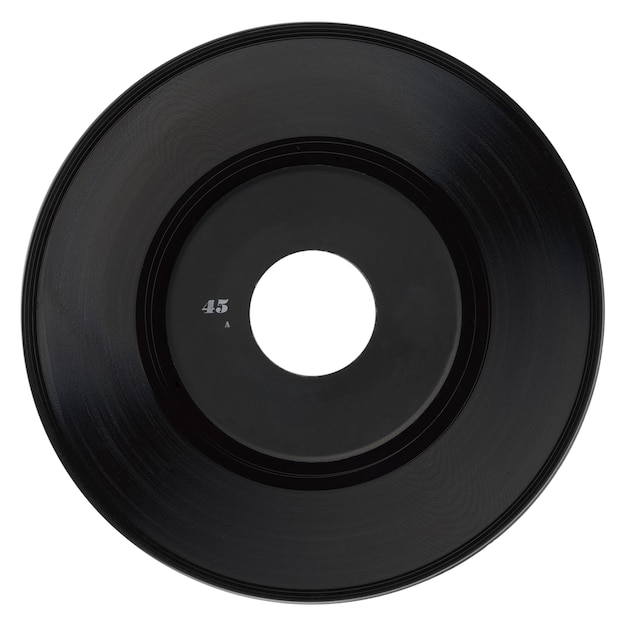 Vinyl record isolated