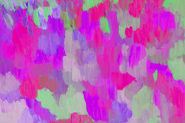 Violet pink green acrylic painting texture Hand painted background