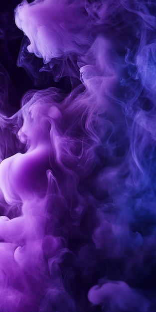 Photo violet smoke background