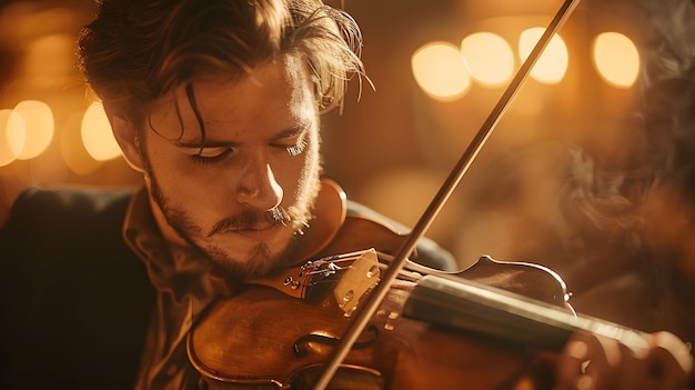 Photo violinists focus