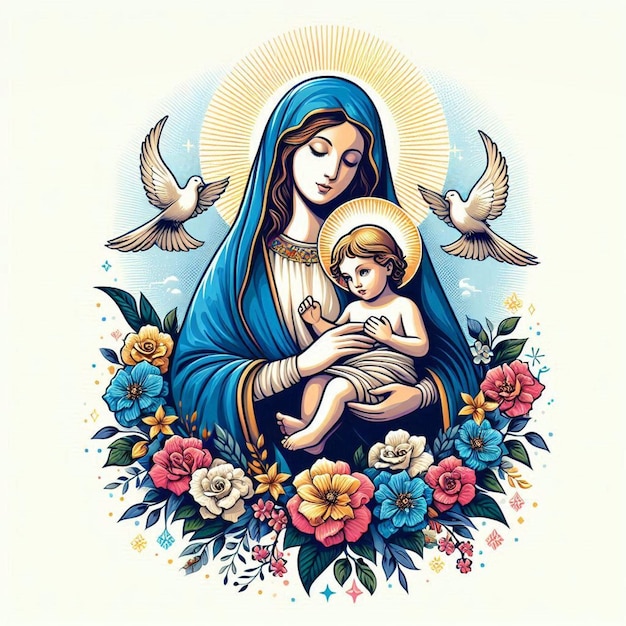 Virgin Mary vector