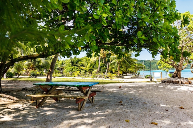 The virgin nature of French Polynesia with its beautiful landscapes