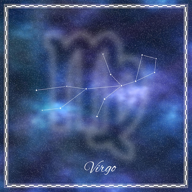 Photo virgo zodiac sign virgo symbol