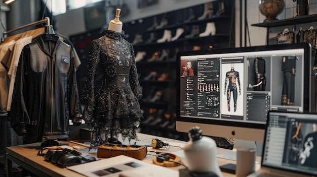 Photo virtual fashion design software for clothing design