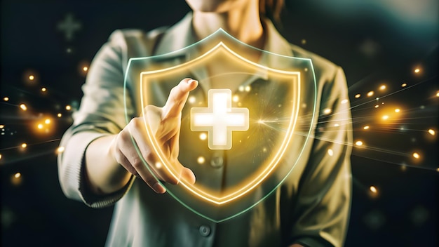 virtual health shield Healthcare Concept