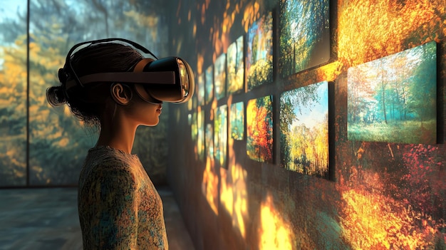 Photo virtual reality art creation with digital tools