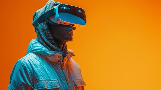 Virtual Reality Developer In modern techinspired clothing