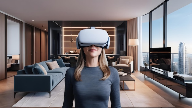 Virtual Reality Experience Hypermodern Luxury Living Room