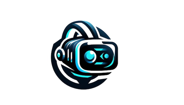 Virtual Reality Gaming Company Logo VR Headset Design