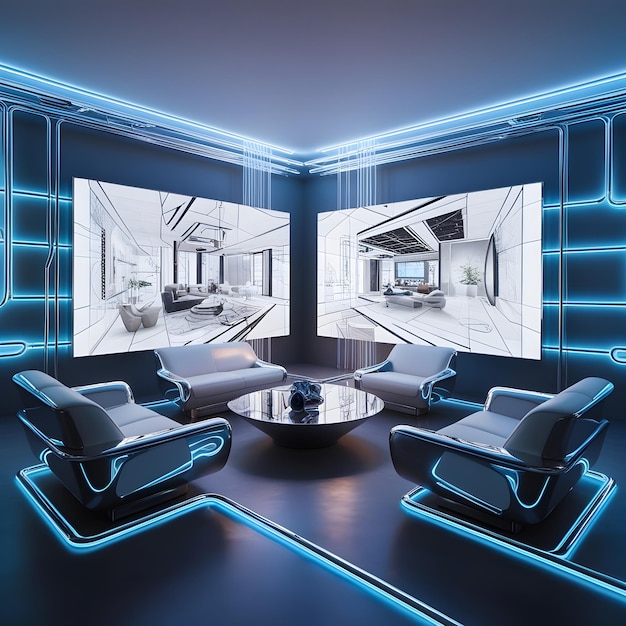 Virtual reality interior design