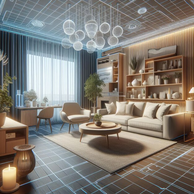 Virtual reality interior design