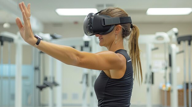 Virtual Reality Rehabilitation Programs A VR program designed for physical rehabilitation offering immersive and engaging exercises for patients