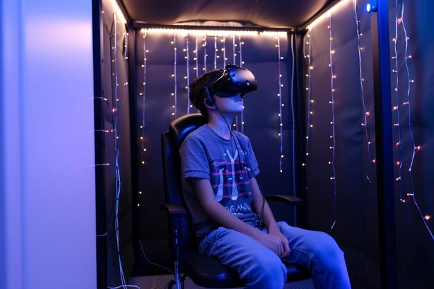 Virtual reality therapy session