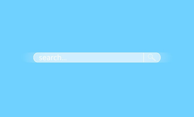 Virtual search window. magnifying glass