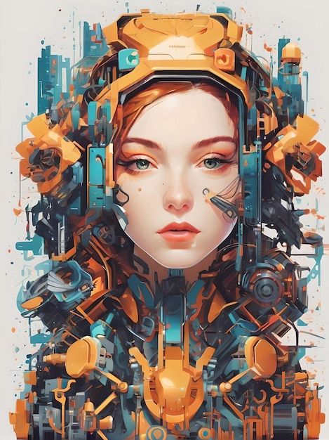 Virtual Valhalla Cyberpunk Beauty in Artwork