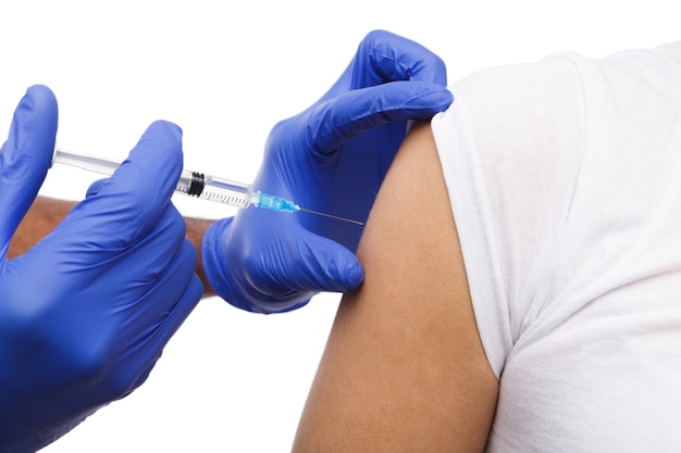 Virus covid vaccine injection Health care treatment concept